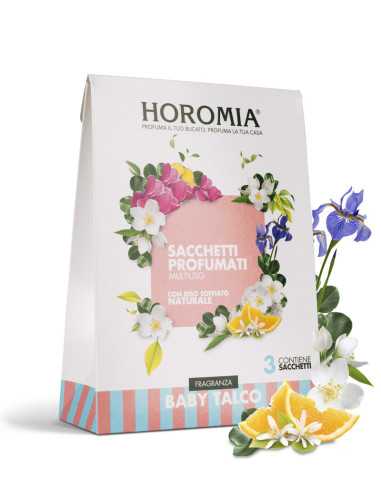 Horomia Sacchetto Profumato 3 pz Baby Talco