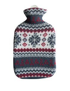 SÄNGER Wärmflasche 2l Strickbezug Flocke