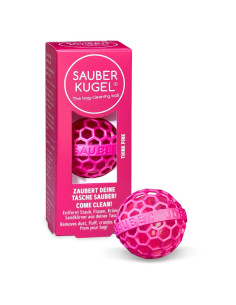 Boule nettoyante pour sacs rose 2