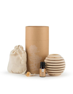 Aromalife Globo di legno incl. olio essenziale e trucioli