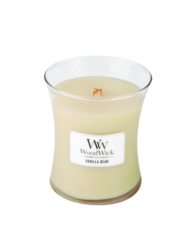 WoodWick candela profumata Medium Vanilla Bean