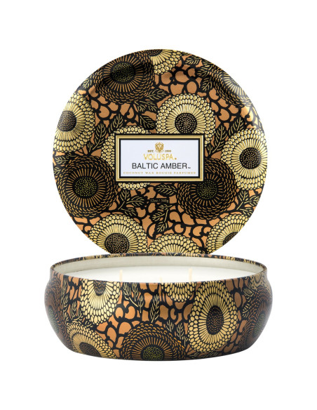 Voluspa Japonica Baltic Amber 3-Docht-Duftkerze