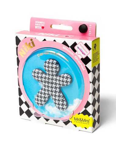 MR&MRS Niki Pink Box Pied de Poule BW Black Orchid