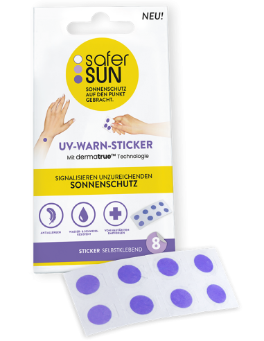 SaferSun UV-WARN-STICKER 8 pz