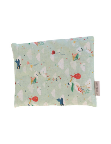 HERZZUCKER Cuscino Noccioli ciliegia Cicogna 21x16cm