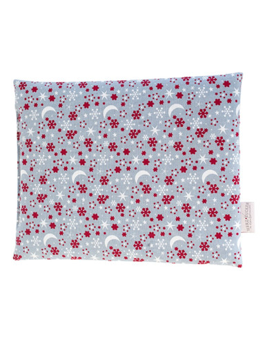 HERZZUCKER Cuscino Semi di colza Luna/Stelle 26x21cm