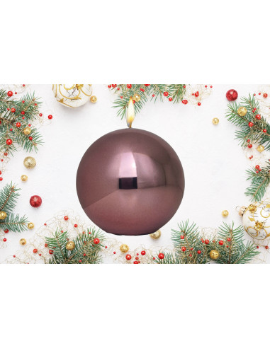 Bougie Metallic rose foncé petite