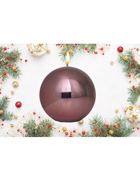 Bougie Metallic rose foncé petite