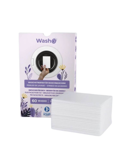 Washo Feuilles de lavage lavande 60 pcs