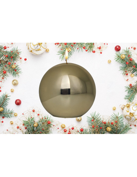 Bougie Metallic champagne petite