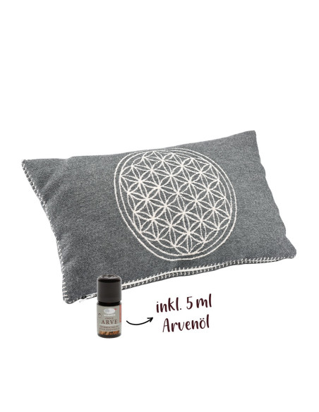 Coussin d'arolle Fleur de vie 20x35cm