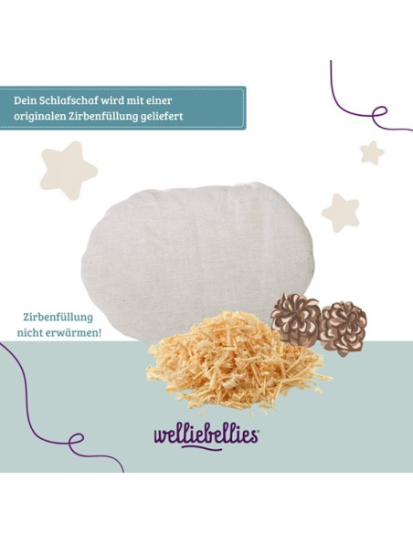 Pecora dormiente con imbottitura rimovibile in cembro