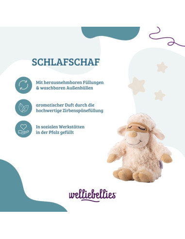 Mouton de sommeil avec rembourrage amovible en arolle